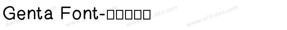 Genta Font字体转换